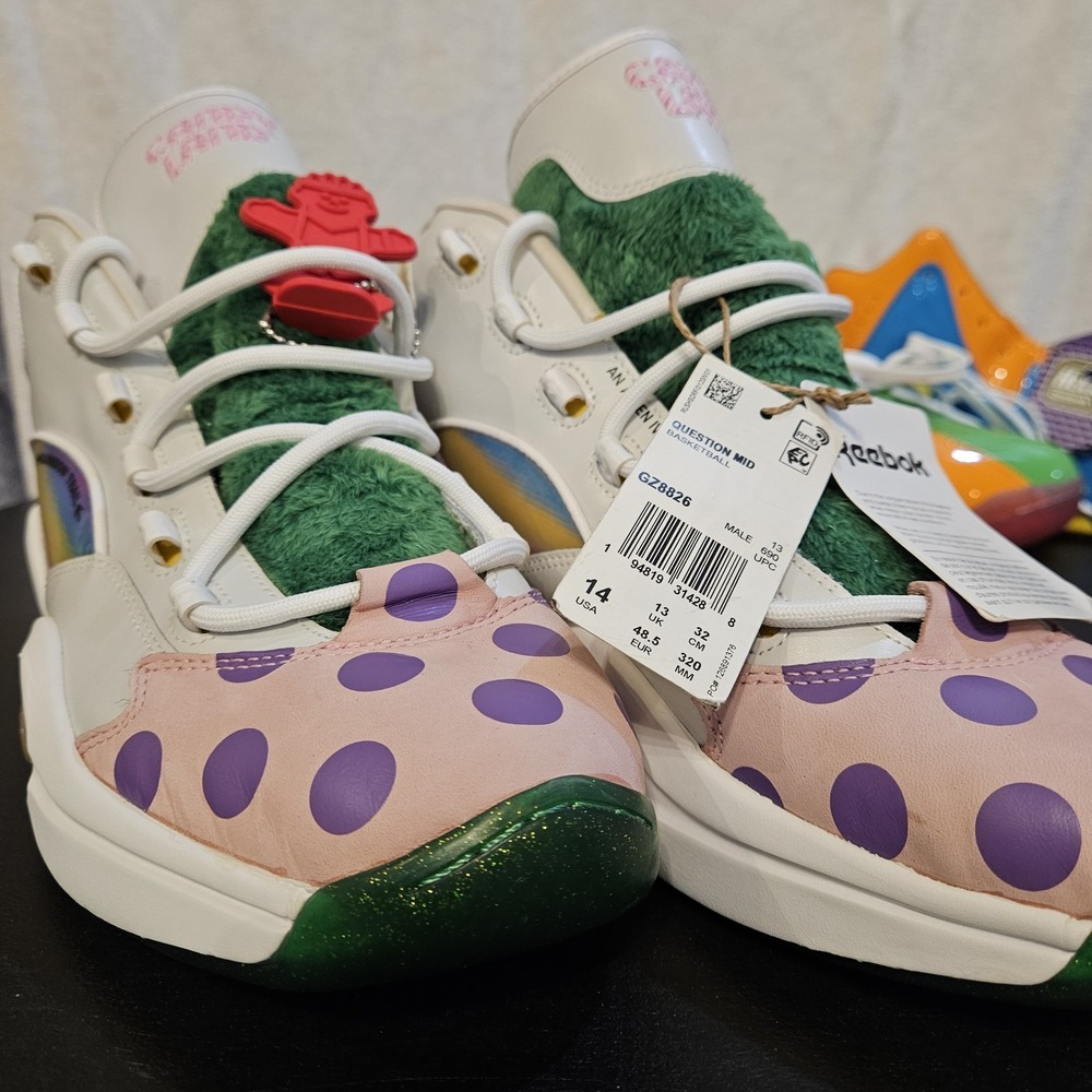 Reebok Question Mid Candyland Iverson GZ8826 • Men’s 14 • 2021 • Token Verified - Picture 3 of 16